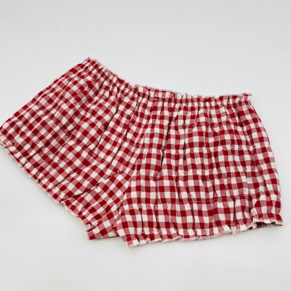 Edikted red gingham smocked bloomers - Picture 4 of 5